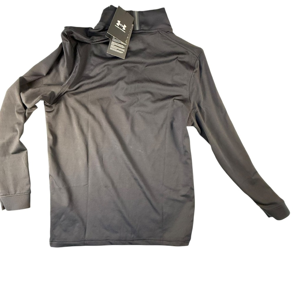 Under Armour Playoff 2.0 1/4 Zip Mens Small Black NEW 1370155 Pullover Golf Top